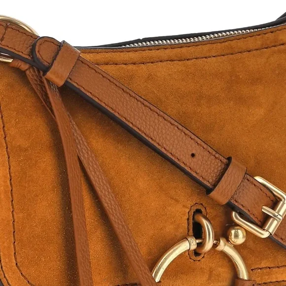 SEE BY CHLOE Joan Shoulder Bag Leather Suede Shoulder Crossbody Strap O-Ring